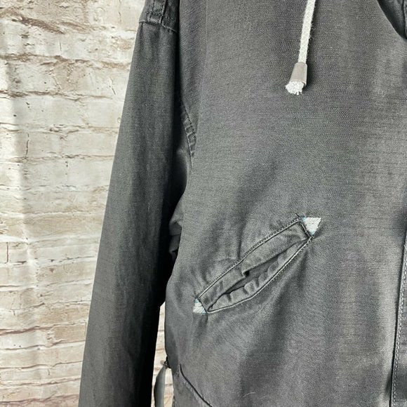 Free People Joshua Tree Jacket Hooded Black Cargo sz XS - Picture 8 of 12